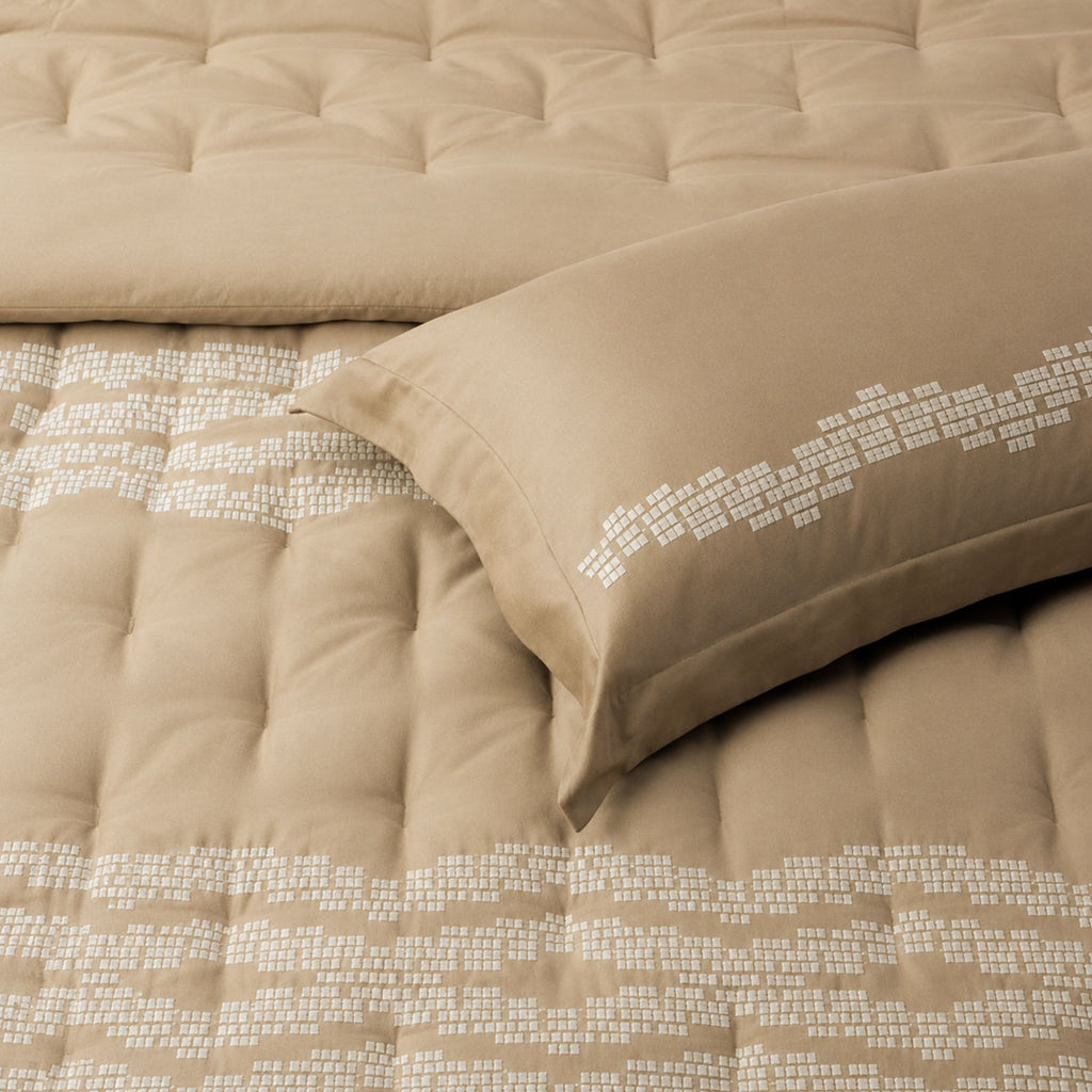 Sansaar by D’Decor Striata Embroidered Bed In A Bag 1 Pc