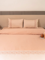 Sadyaska Luna Buff Rose Dreams 1 Pcs Duvet Cover Set