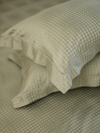 Sadyaska Minted Sage Premium Tencel Jacquard Set with Lace 1 Pcs Bedsheet