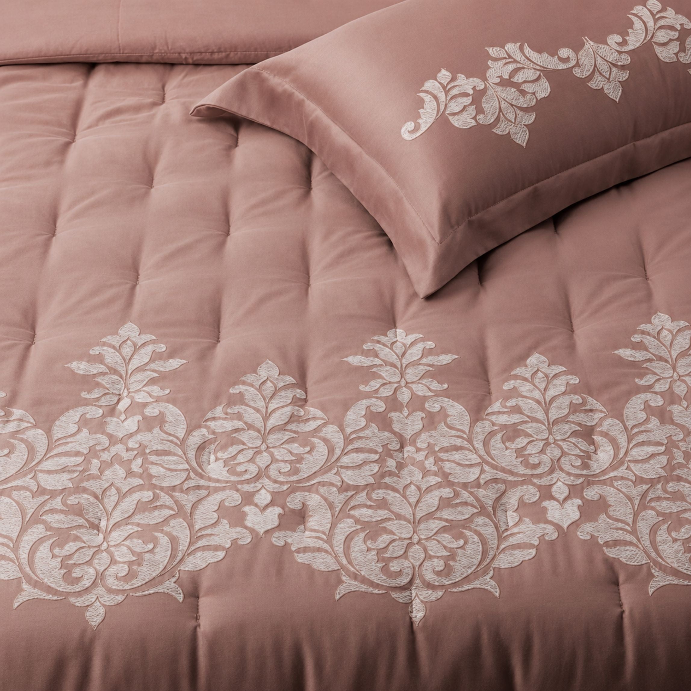 Sansaar by D’Decor Damasco Embroidered Bed In A Bag 1 Pc
