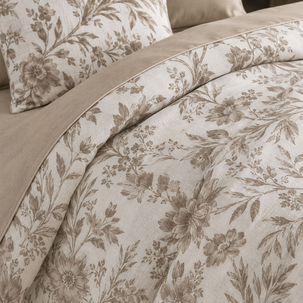 Sansaar by D’Decor Rosehip Floral Jacquard Comforter Set 1 Pc
