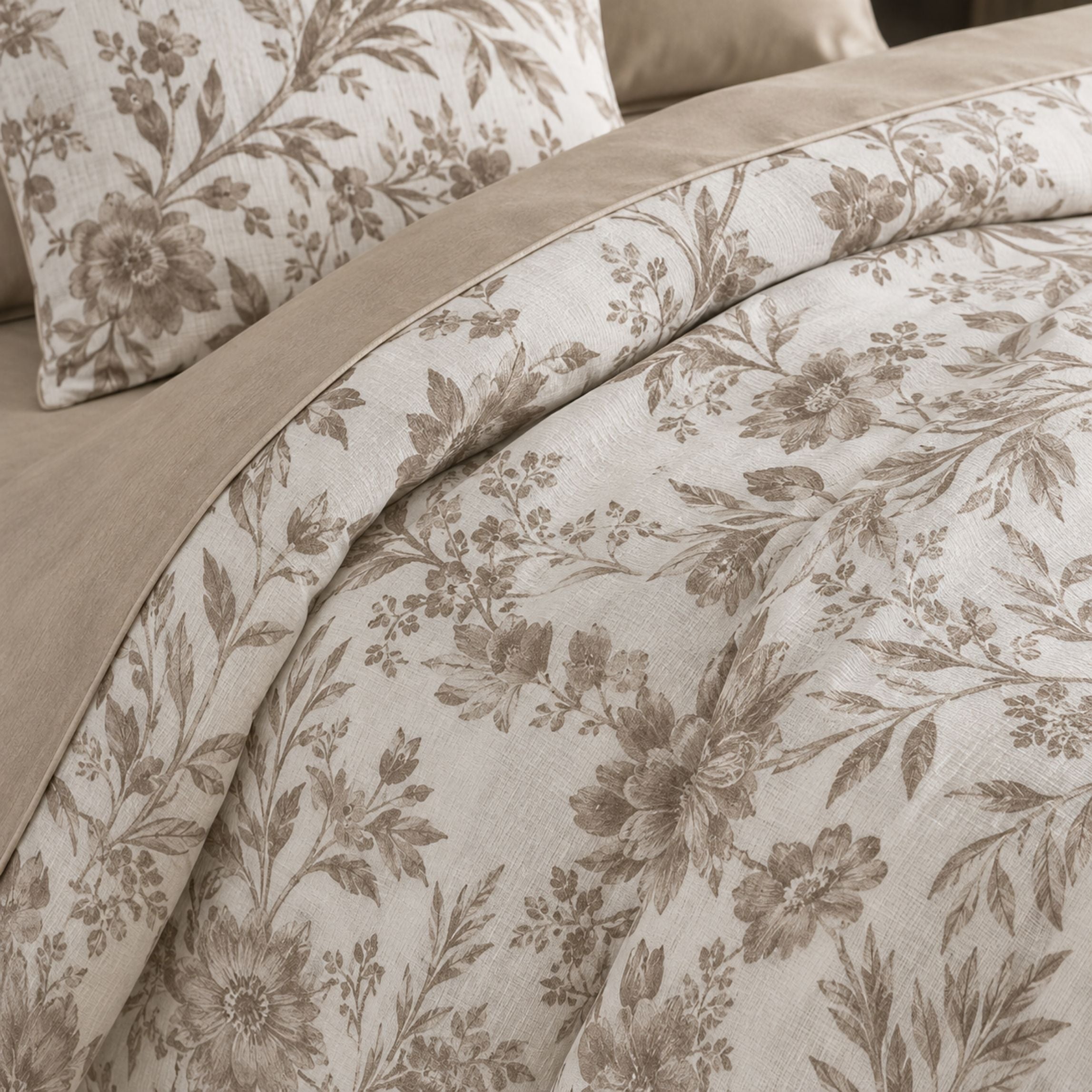 Sansaar by D’Decor Rosehip Floral Jacquard Comforter Set 1 Pc