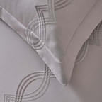 D'Decor Imperial II Grace Nacreous cloud Elegant Embroidered 5-Piece Double Bedsheet Set | IP08 Grace Nacreous cloud