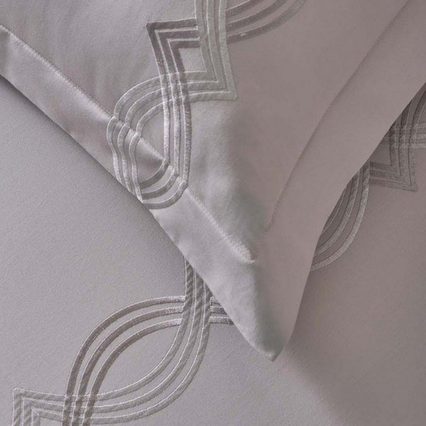 D'Decor Imperial II Grace Nacreous cloud Elegant Embroidered 5-Piece Double Bedsheet Set | IP08 Grace Nacreous cloud