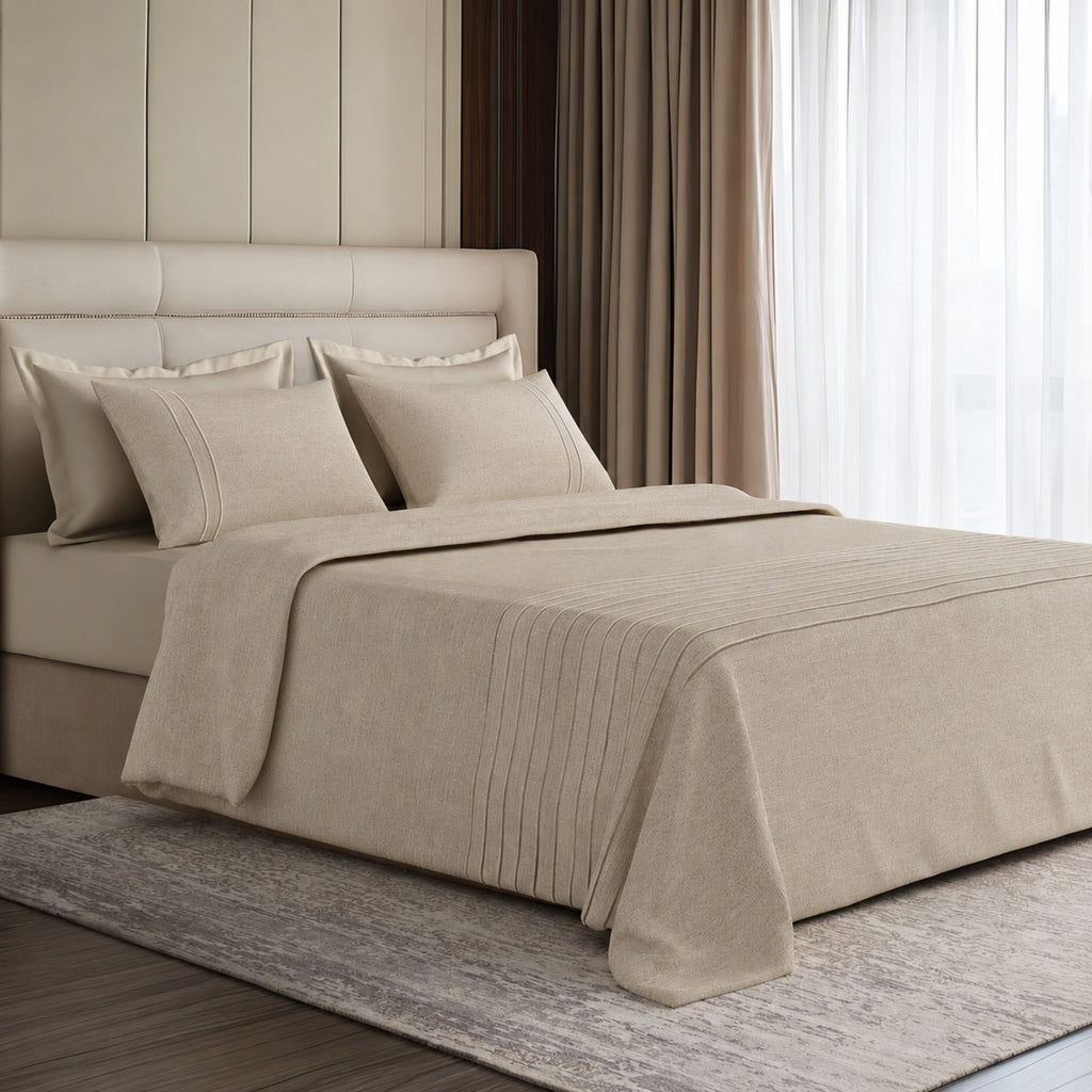 Sansaar by D’Decor Barrett Textured Bed Cover 1 Pc