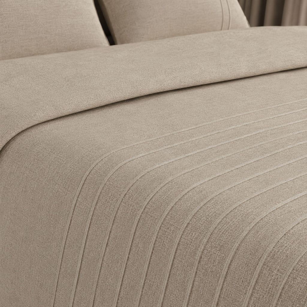 Sansaar by D’Decor Barrett Textured Bed Cover 1 Pc