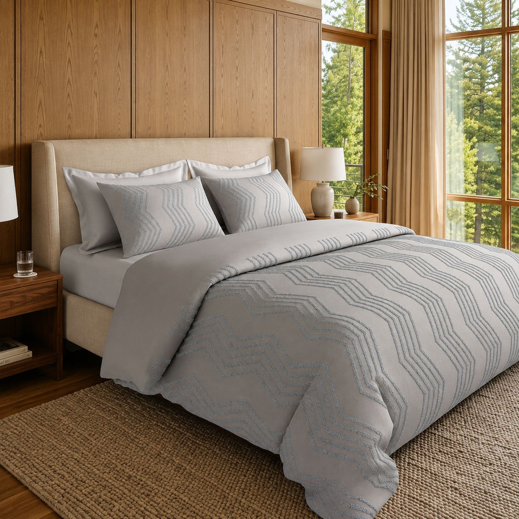Sansaar by D’Decor Accord Geometric Duvet Cover Set 1 Pc