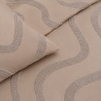 Sansaar by D’Decor Tideway Textured Duvet Cover Set 1 Pc