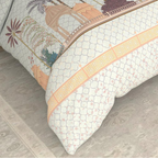 Bombay Dyeing Rani Ka Buag 7817 Heritage Floral 400TC Cotton Satin King Bedsheet Set | 7817 Sisodia Rani Baug