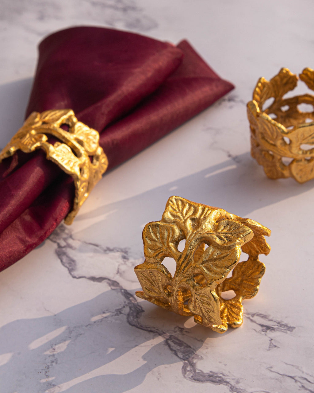 Sadyaska Auric Napkin Rings Set of Six 1 Pcs Product