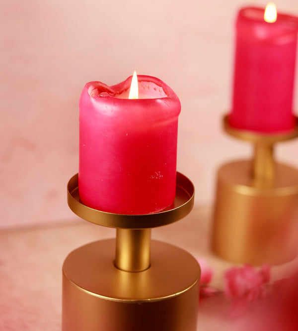 Sadyaska Magnolia t Candle Stand (Set of Four) 1 Pcs Mat