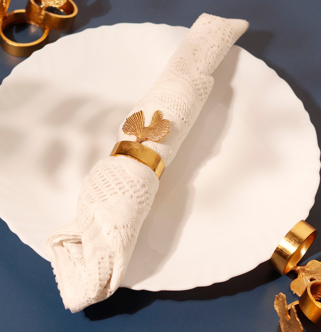 Sadyaska Gold Napkin Rings Set of Six 1 Pcs Product