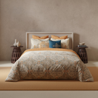D'Decor Kilim Yoruba Porsche Ethnic Digitally Printed 3-Piece Double Bedsheet Set | KM01 Porsche