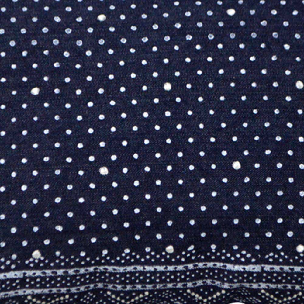 Sadyaska Hand Embroidered Indigo Pillow Cover Denim Hand Block Print Pillow Cases 12" X 18"… 1 Pcs Cushion