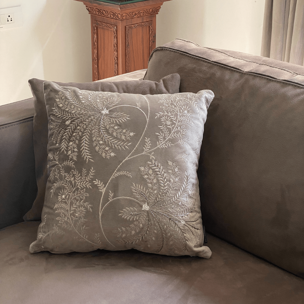 Sadyaska Stellar Dark Grey Velvet Trousseau Set 10 Pcs Product