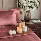 Sadyaska Marvel Blush Velvet 1 Pcs Bedspread