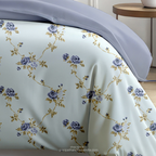 Linsdon Home House of Whites Serene Sprig | Emerald Green Digitally Printed 100% Cotton King Bedsheet Set