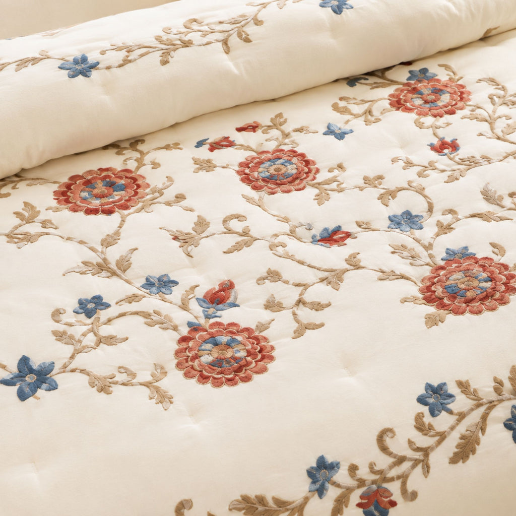 Sansaar by D’Decor Wallflower Embroidered Bed In A Bag 1 Pc