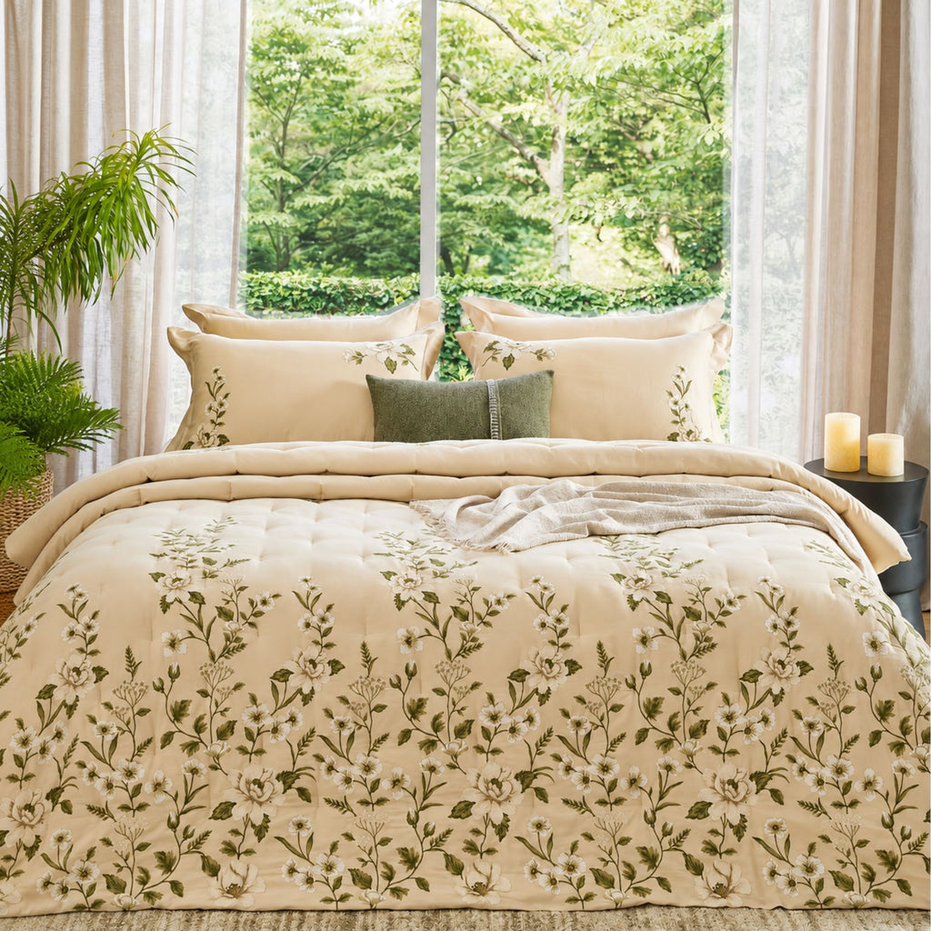 Sansaar by D’Decor Jasmine Embroidered Bed In A Bag 1 Pc