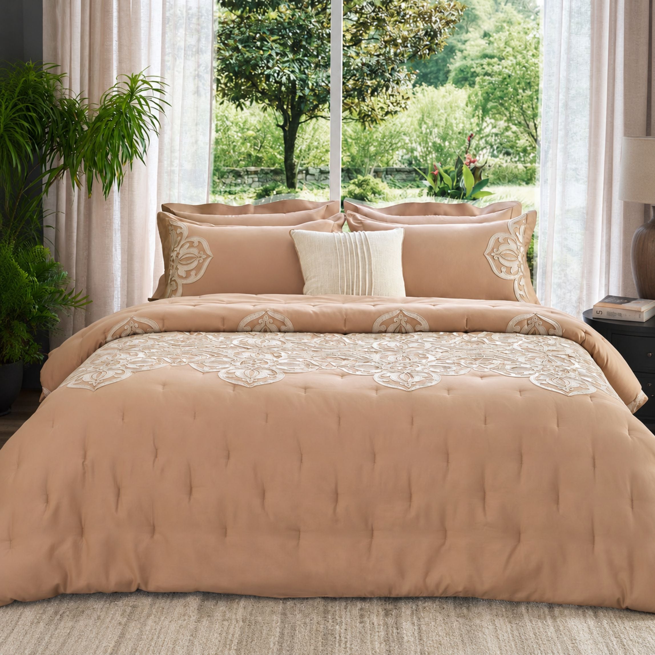 Sansaar by D’Decor Hampton Embroidered Bed In A Bag 1 Pc