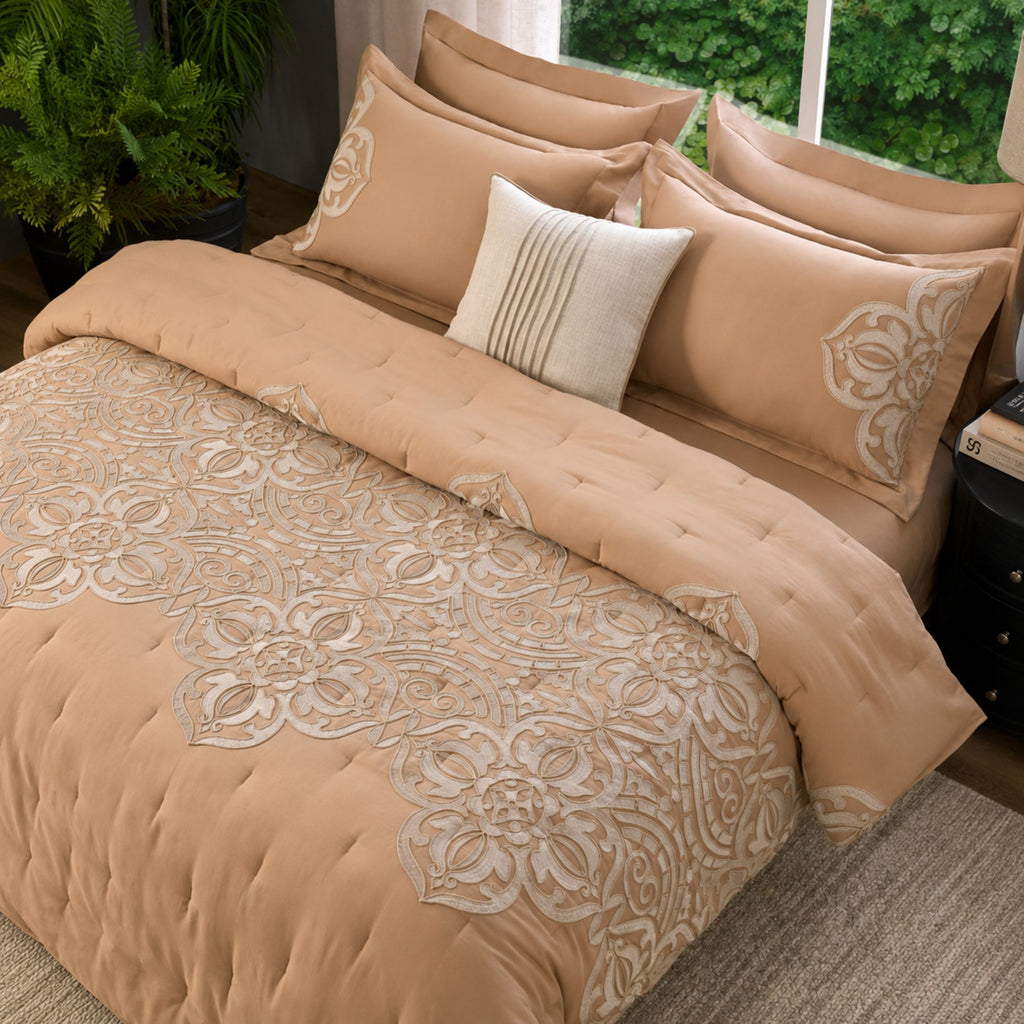 Sansaar by D’Decor Hampton Embroidered Bed In A Bag 1 Pc