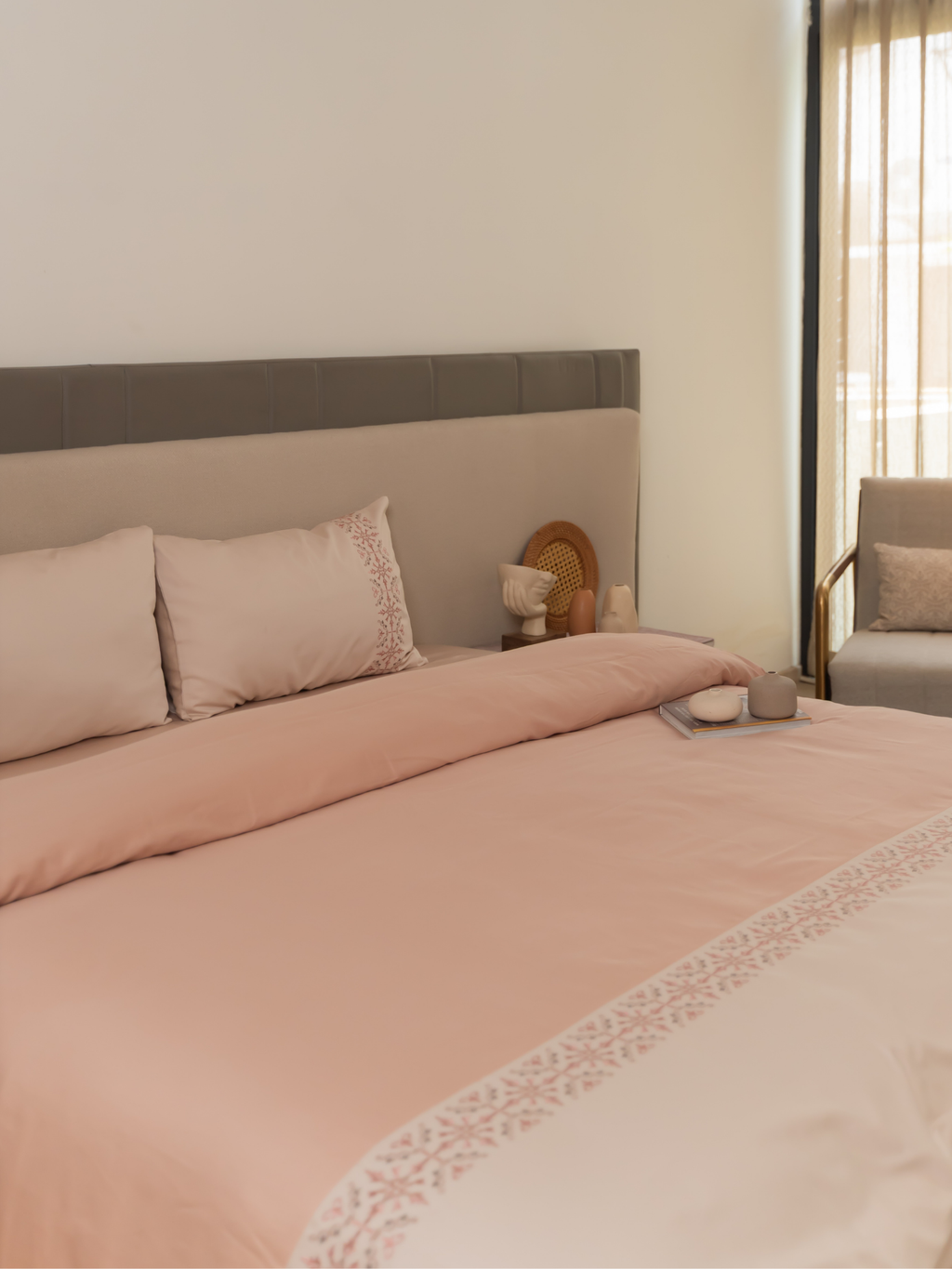 Sadyaska Luna Buff Rose Dreams 1 Pcs Duvet Cover Set