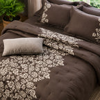 Sansaar by D’Decor Buttercup Floral Embroidered Bed In A Bag 1 Pc