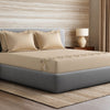 Sansaar by DDdecor Large Bedsheet Set with 2 Pillow Covers - Cotswold - Doeskin - Embroidered - 1 Pc