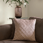 Sadyaska Decorative Resplendent Onion Pink Velvet 16x16 1 Pcs Cushion Cover