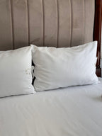 Sadyaska 1000TC Botanique Snow White Egyptian Cotton Set 1 Pcs Bedsheet