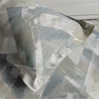 D'Decor Premier Crystal Dusty Blue Abstract Digitally Printed 5-Piece Double Bedsheet Set | RM159 Dusty Blue