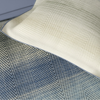 D'Decor Mirage Chevronet Neutral Grey Abstract Digitally Printed 3-Piece Double Bedsheet Set | MS03 Chevronet Neutral Grey