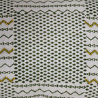 Sadyaska Embroidered Handmade Cotton Single Ivory Color (16" X 16")… 1 Pcs Cushion Cover