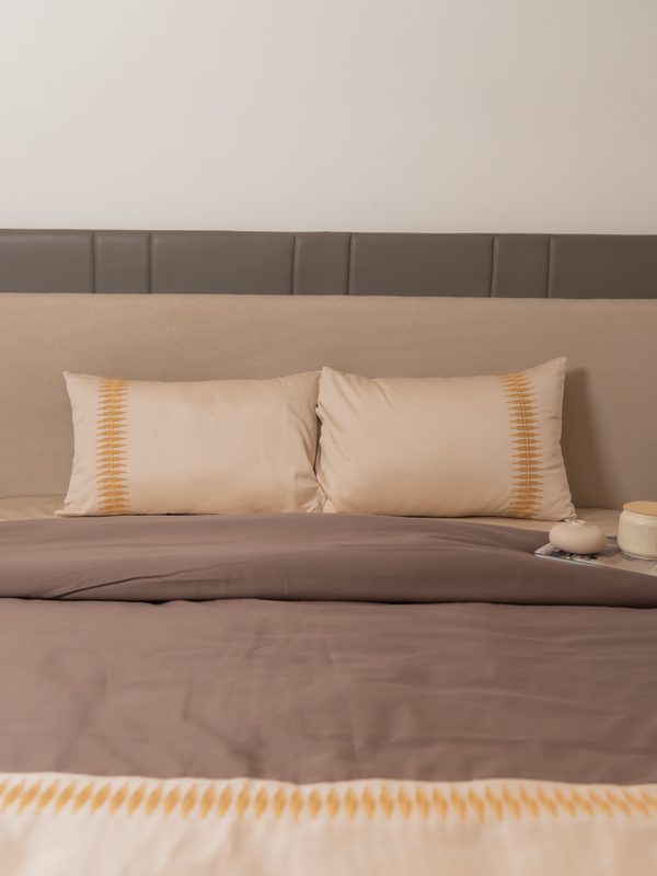 Sadyaska Stella Oats Beige Taupe Dreams 1 Pcs Duvet Cover Set