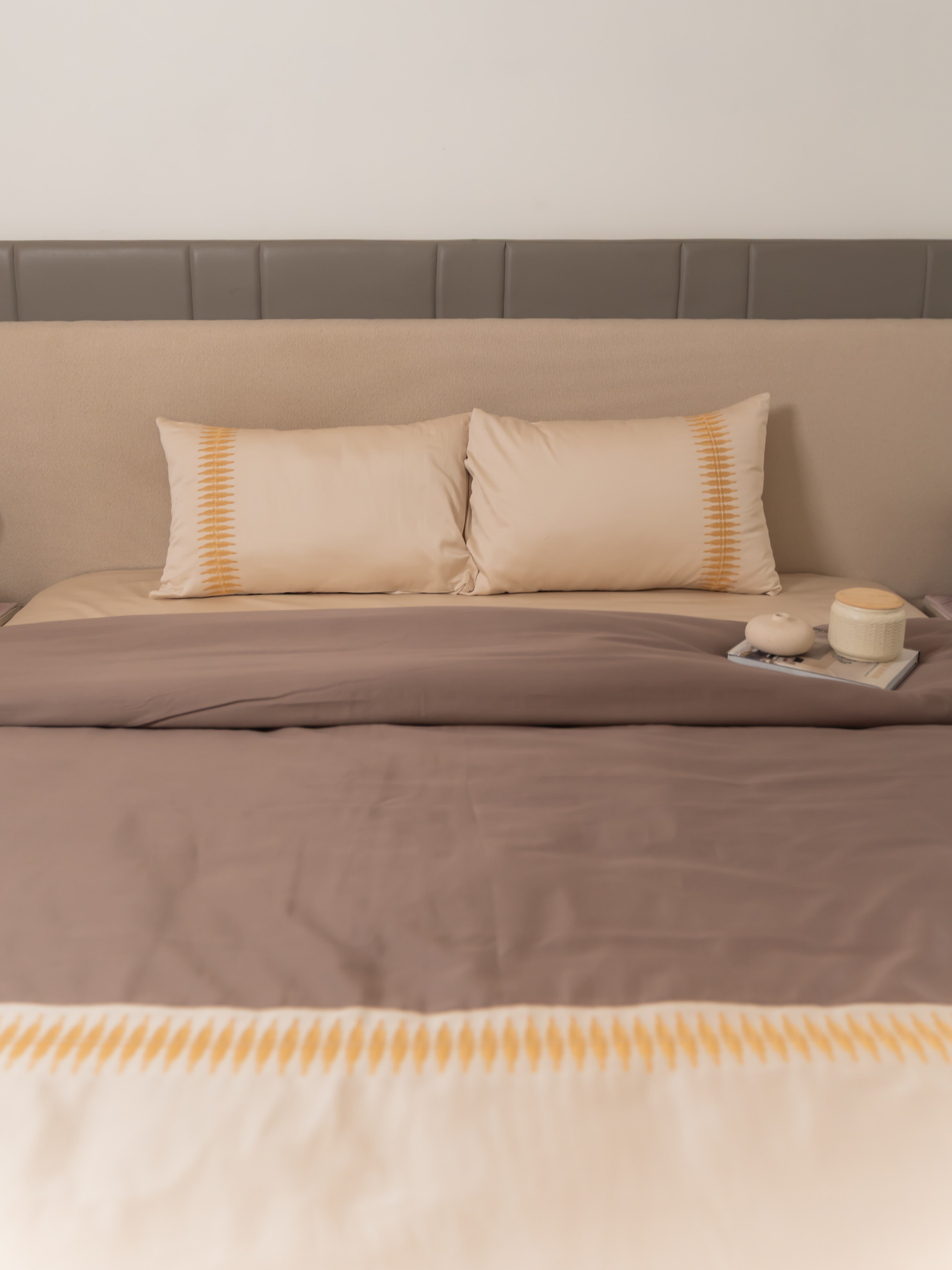 Sadyaska Stella Oats Beige Taupe Dreams 1 Pcs Duvet Cover