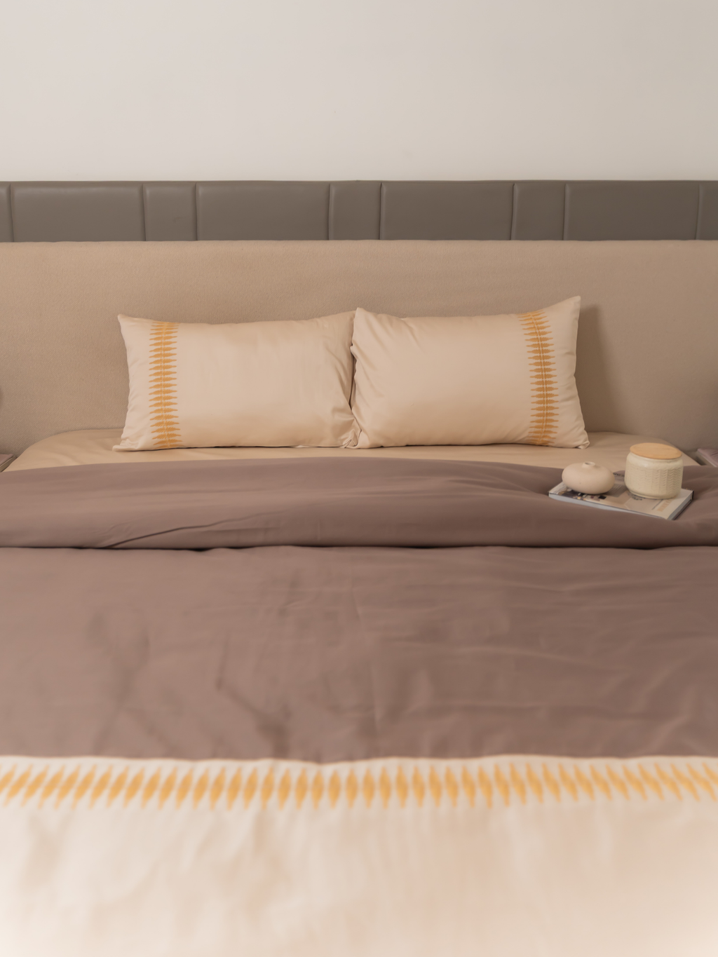 Sadyaska Stella Oats Beige Taupe Dreams 1 Pcs Duvet Cover Set