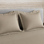 Sansaar by DDdecor Large Bedsheet Set with 2 Pillow Covers - Deco - Metallic Grey - Embroidered - 1 Pc