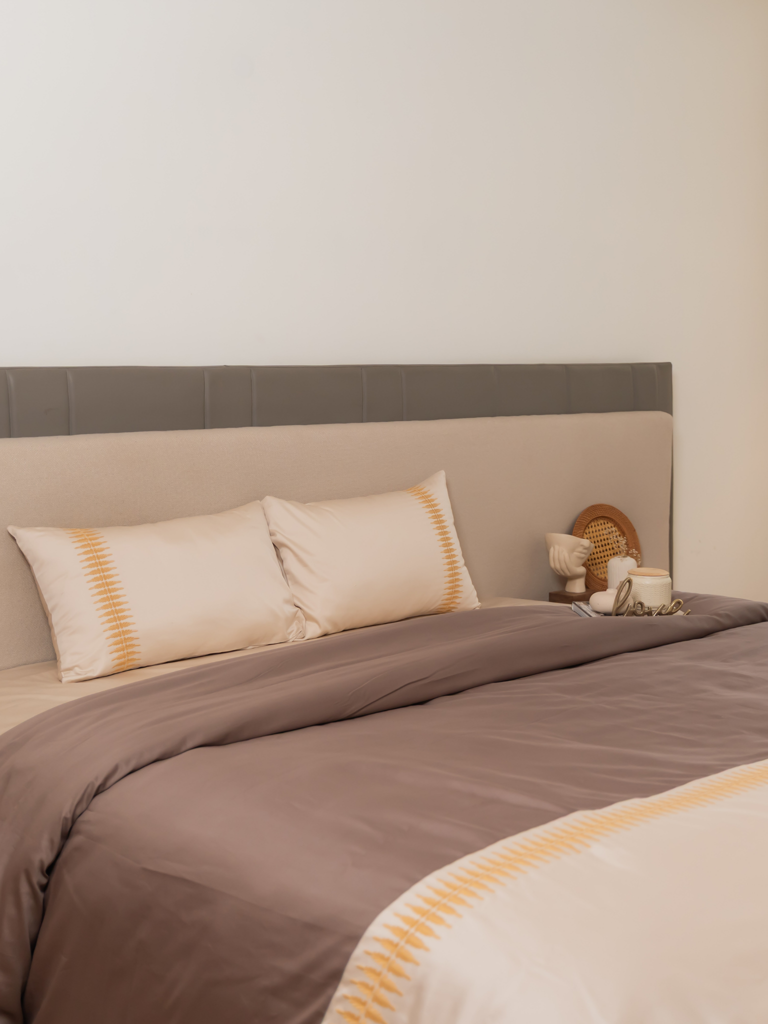Sadyaska Stella Oats Beige Taupe Dreams 1 Pcs Duvet Cover Set