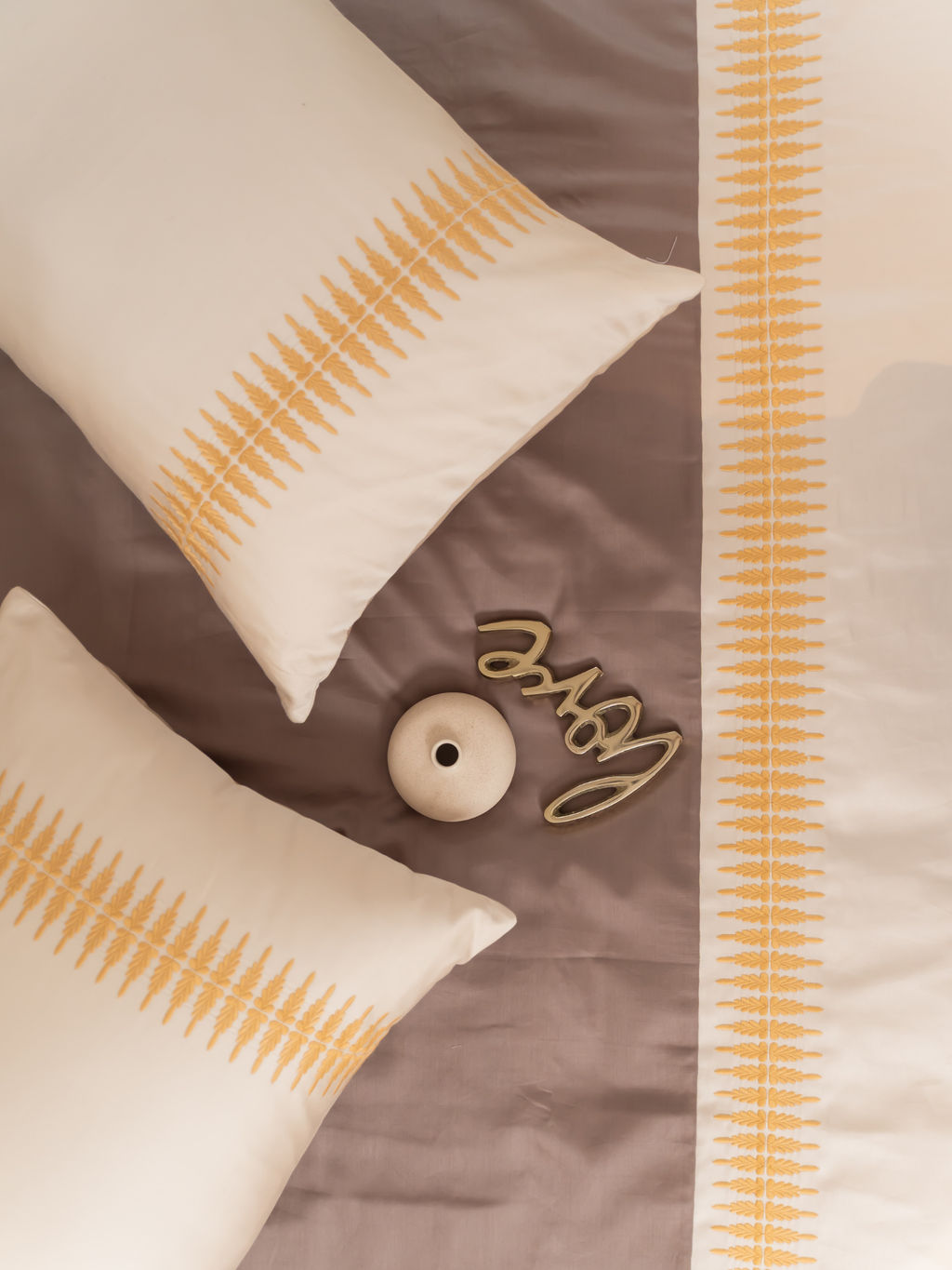 Sadyaska Stella Oats Beige Taupe Dreams 1 Pcs Duvet Cover