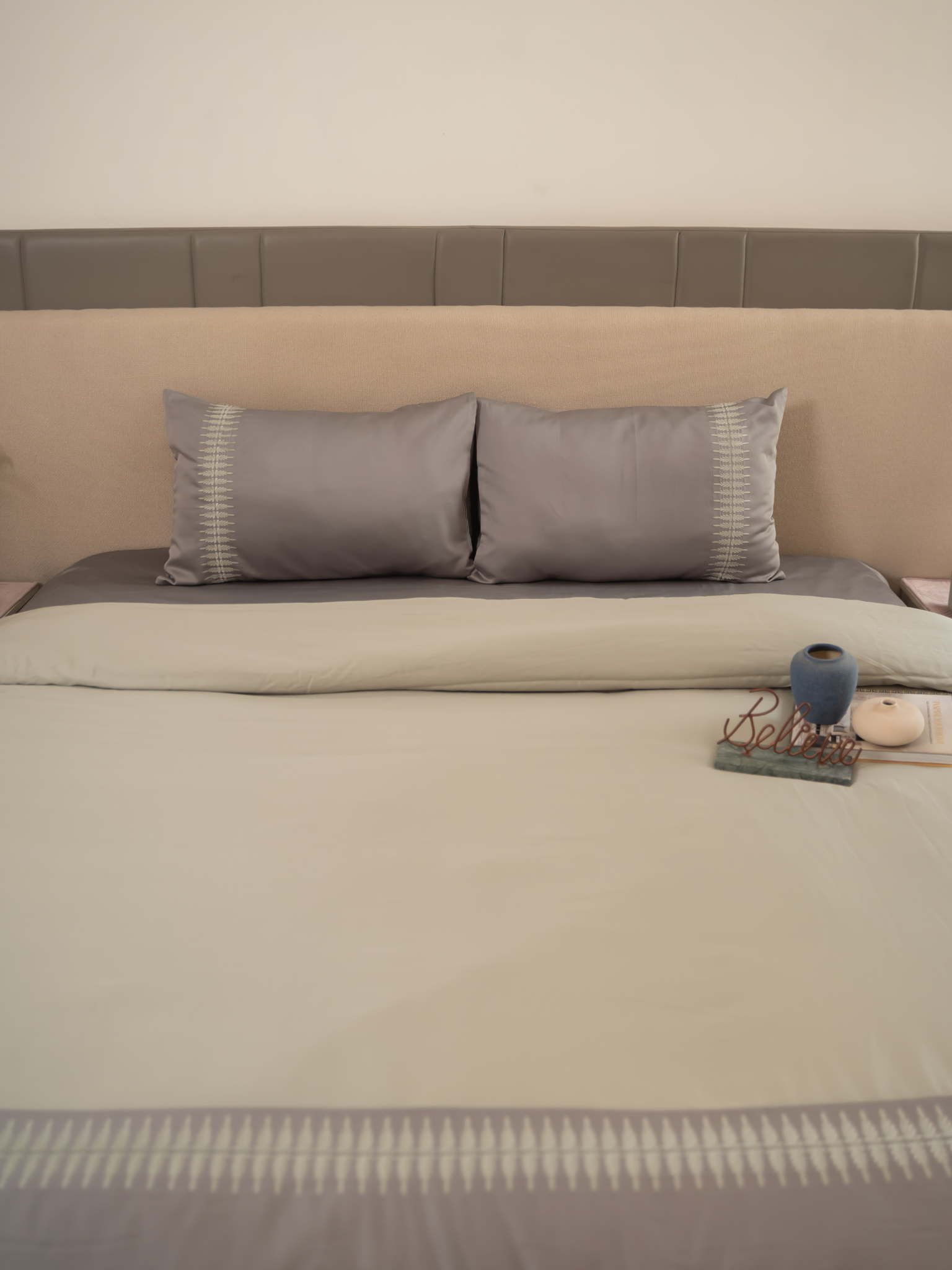 Sadyaska Stella Slate Sage Green Dreams 1 Pcs Duvet Cover Set