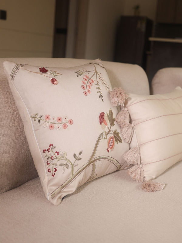 Sadyaska Botanical Charm Cotton Embroidered Beige 16