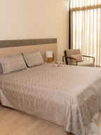 Sadyaska Twilight Silver Premium Tencel Jacquard Set with Lace 1 Pcs Bedsheet