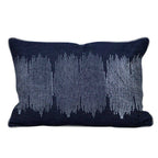 Sadyaska White and Blue Denim Geometric Denim Printed Cushion Case 12" X 18"… 1 Pcs Cushion Cover