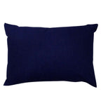 Sadyaska White and Blue Denim Geometric Denim Printed Cushion Case 12" X 18"… 1 Pcs Cushion Cover