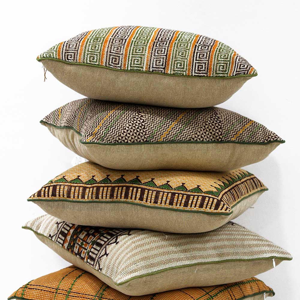Sadyaska Printed Multi Color Cotton s Multi Color (16" X 16")… 1 Pcs Cushion Cover