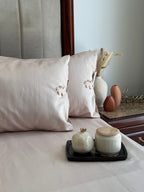 Sadyaska 1000TC Botanique Buff Egyptian Cotton Set 1 Pcs Bedsheet