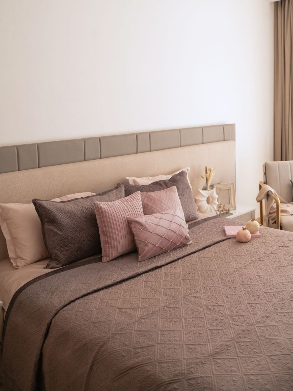 Sadyaska Fiona Mousse Velvet Set 1 Pcs Bedspread