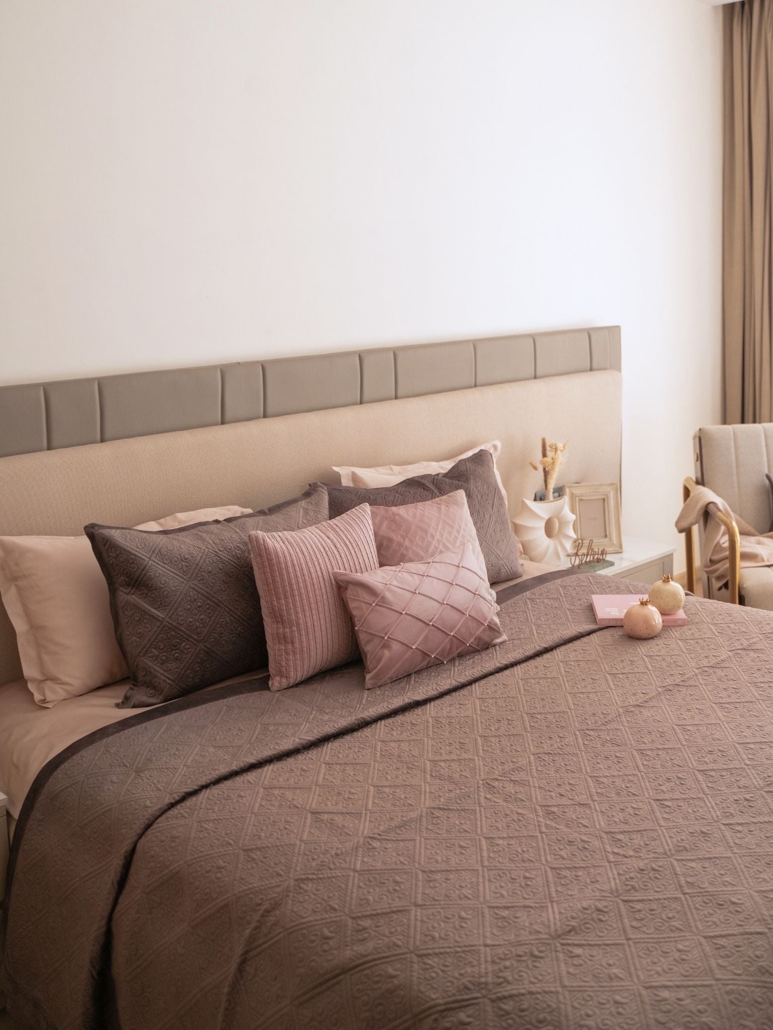 Sadyaska Fiona Mousse Velvet Set 1 Pcs Bedspread
