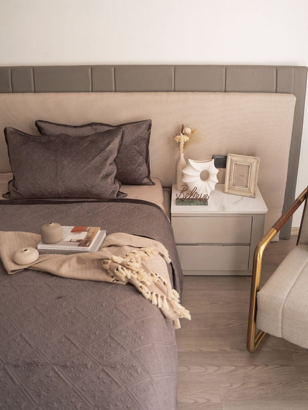 Sadyaska Fiona Mousse Velvet Set 1 Pcs Bedspread