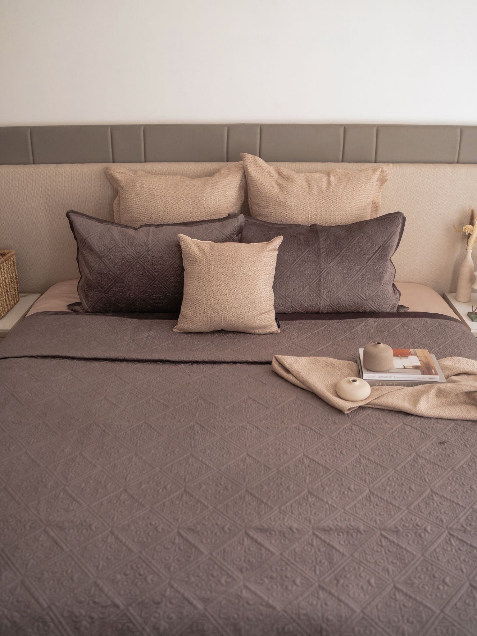 Sadyaska Fiona Mousse Velvet Set 1 Pcs Bedspread